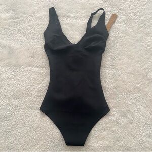 SKIMS Onyx Body Core Sculpt Plunge Bodysuit - Size Small